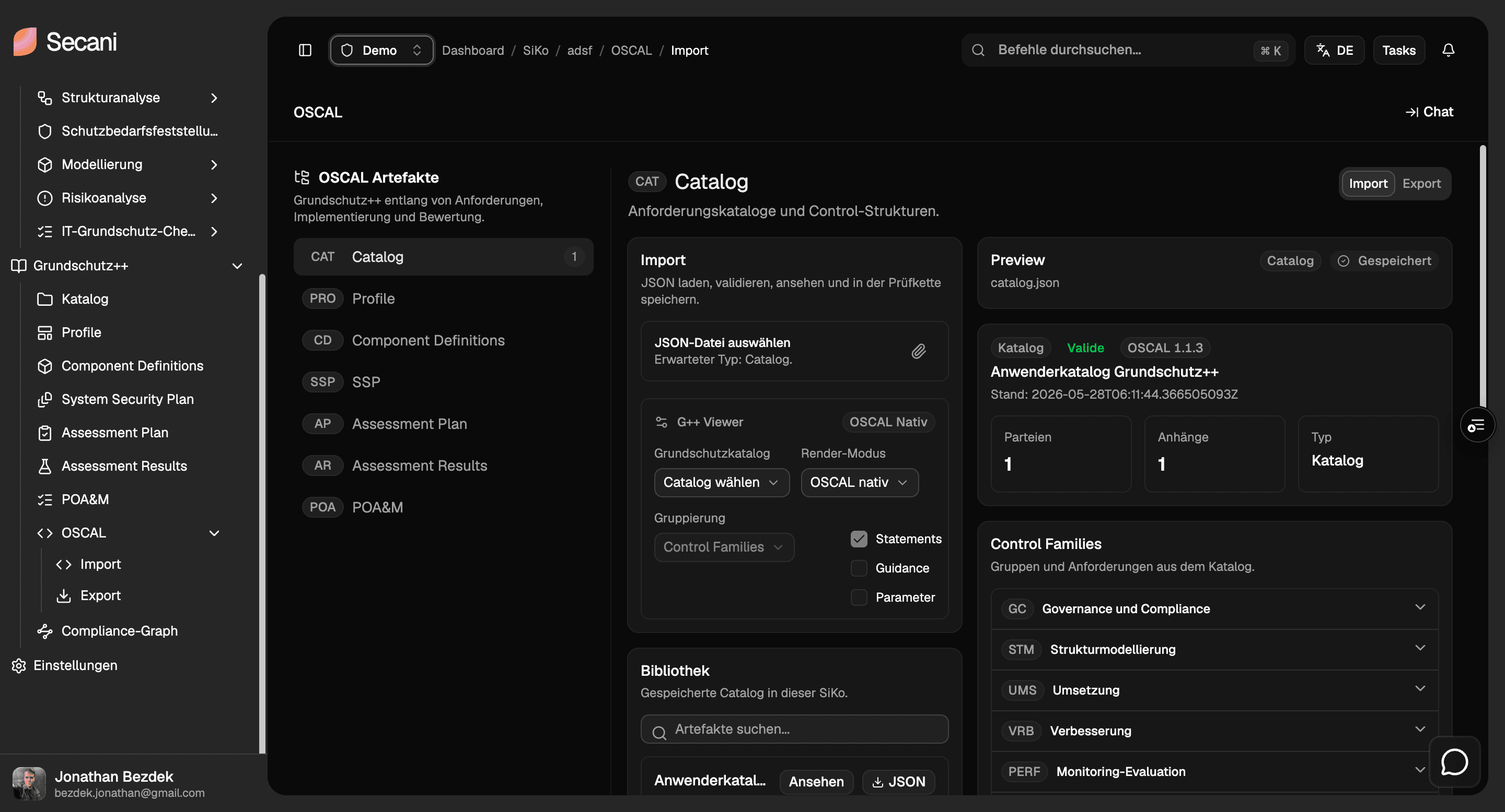 Scope HRplus OSCAL Import Demo